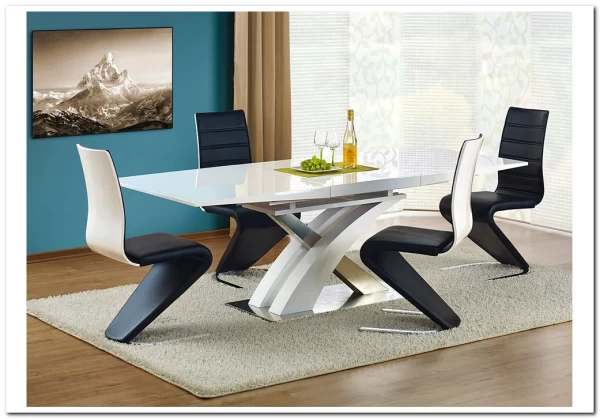 Стол обеденный Halmar SANDOR, раскладной (белый)} заказать в Курске по цене 85 179 руб. с доставкой в Курск