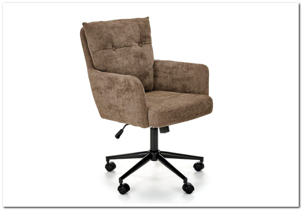 Кресло компьютерное Halmar FLORES (темно-бежевый/черный)} заказать в Курске по цене 22 016 руб. с доставкой в Курск