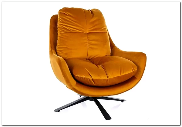 Кресло Signal VIVIEN Velvet (карри/черный)} заказать в Курске по цене 52 138 руб. с доставкой в Курск