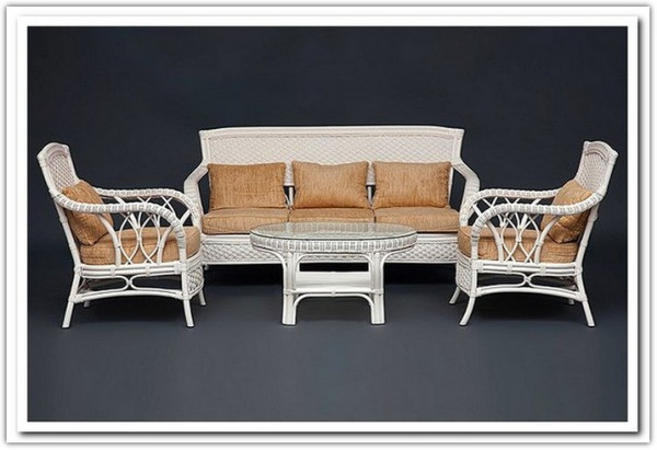 Комплект для отдыха из ротанга Andrea TCH White (белый)} заказать в Курске по цене 139 050 руб. с доставкой в Курск