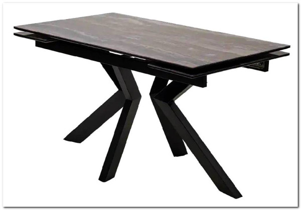 Стол Кентукки 3 140 ЯШМА, стекло / ЧЕРНЫЙ} заказать в Курске по цене 49 950 руб. с доставкой в Курск