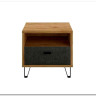 Тумба прикроватная Грейс KOM1S BRW купить по цене 8 110 руб. в магазине Другая Мебель в Курске