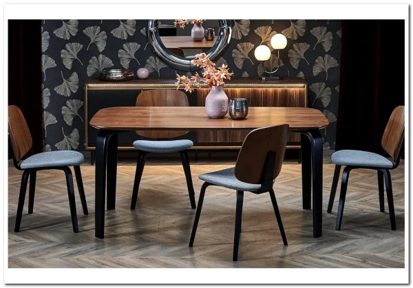 Стол обеденный Halmar PEDRO 160 (орех/черный)} заказать в Курске по цене 48 207 руб. с доставкой в Курск