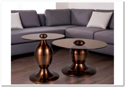 Комплект Signal CASSIE (2 стола журнальных) (коричневый/медный) 70/38, 50/51,5