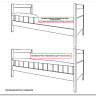 Двухъярусная кровать из сосны Скаут 2 купить по цене 35 279 руб. в магазине Другая Мебель в Курске