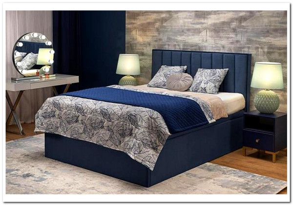Кровать HALMAR ASENTO темно-синий, 160/200} заказать в Курске по цене 116 255 руб. с доставкой в Курск