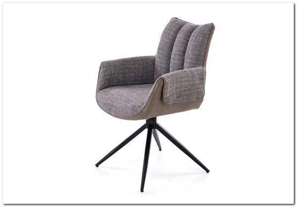 Стул кухонный Halmar K579 поворотный (серый/черный)} заказать в Курске по цене 18 756 руб. с доставкой в Курск