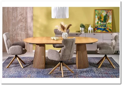 Стол обеденный Halmar FARGO 120 (натуральный/натуральный)