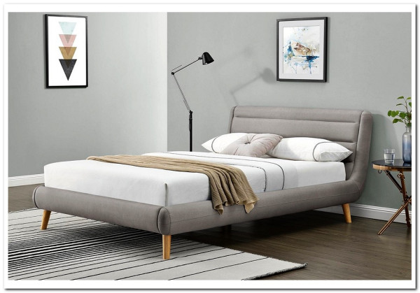 Кровать Halmar ELANDA (светло-серый) 160/200} заказать в Курске по цене 46 754 руб. с доставкой в Курск