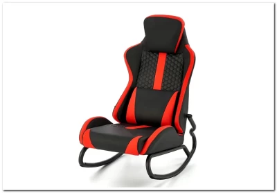 Кресло-качалка Halmar GAMER (черный/красный)