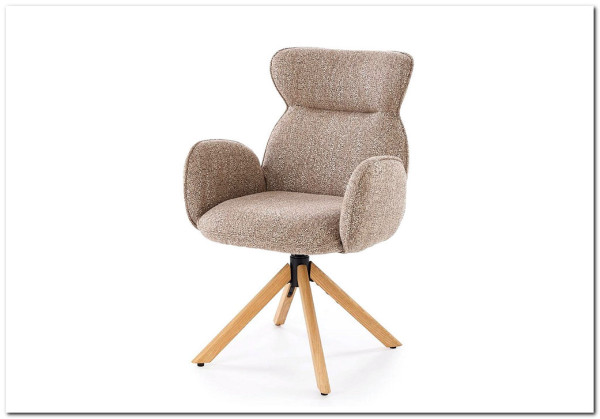 Стул кухонный Halmar K585 поворотный (темно-бежевый/дуб натуральный)} заказать в Курске по цене 22 688 руб. с доставкой в Курск