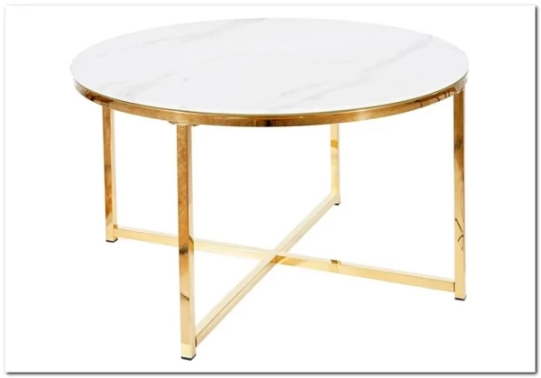 Стол журнальный Signal SALMA эффект белого мрамора/золотой} заказать в Курске по цене 29 559 руб. с доставкой в Курск