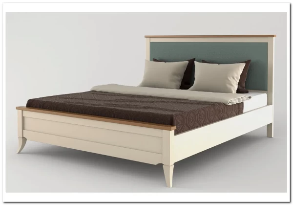 Кровать двуспальная Римини с мягким изголовьем} заказать в Курске по цене 57 394 руб. с доставкой в Курск