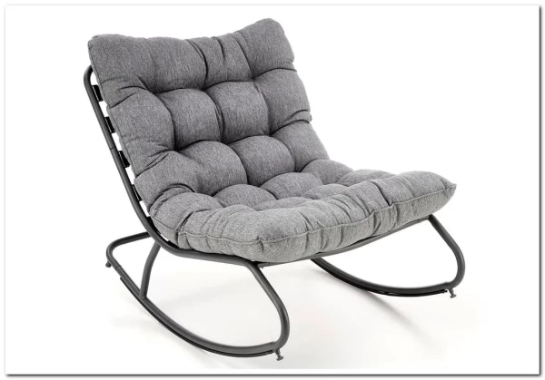 Кресло-качалка Halmar GATTO (серый)} заказать в Курске по цене 23 729 руб. с доставкой в Курск