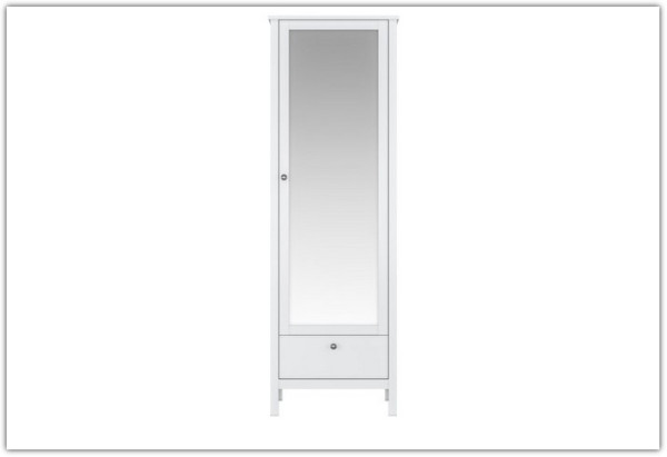 Шкаф с зеркалом Ева (Хельга) SZF1W1S белый BRW} заказать в Курске по цене 20 030 руб. с доставкой в Курск