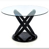 Стол обеденный Halmar OPTICO (прозрачный/черный)} заказать в Курске по цене 60 160 руб. с доставкой в Курск