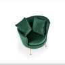 Кресло ALMOND  Halmar (темно-зеленый)} заказать в Курске по цене 35 841 руб. с доставкой в Курск