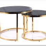 Комплект Signal MUSE, 2 стола журнальных (эффект черного мрамора/золотой)} заказать в Курске по цене 61 832 руб. с доставкой в Курск