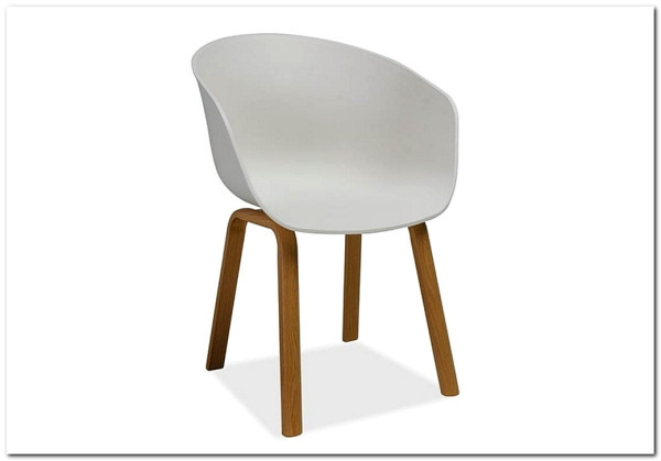 Стул кухонный SIGNAL EGO белый/дуб} заказать в Курске по цене 9 735 руб. с доставкой в Курск