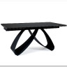 Стол обеденный Signal SAMANTA Ceramic 160 раскладной (черный Sahara Noir/черный мат)} заказать в Курске по цене 159 796 руб. с доставкой в Курск