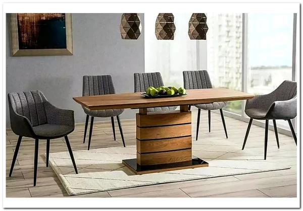 Стол обеденный Signal LEONARDO 140 раскладной (дуб/черный)} заказать в Курске по цене 62 327 руб. с доставкой в Курск