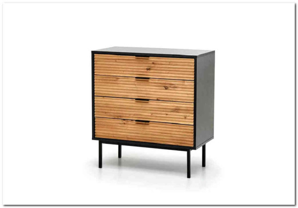 Комод HALMAR MURANO KM-2 дуб артизан/черный} заказать в Курске по цене 45 082 руб. с доставкой в Курск