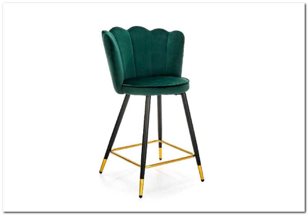 Стул барный Halmar H106 (темно-зеленый/черный/золотой)} заказать в Курске по цене 13 590 руб. с доставкой в Курск