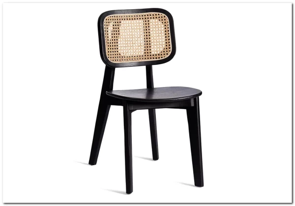 Стул ODIN дерево вяз/ротанг, черный} заказать в Курске по цене 12 288 руб. с доставкой в Курск