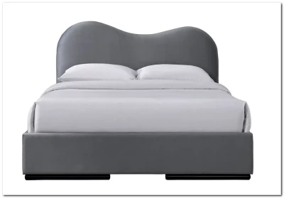 Кровать Halmar AMBER (серый) 160/200