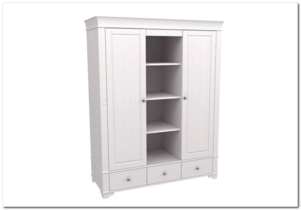 Шкаф 2х дверный  Бейли (массив) с полками купить по цене 77 252 руб. в магазине Другая Мебель в Курске