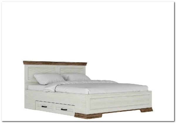 Кровать Marselle LOZ160х200+выкатные ящики BRW для спальни по цене 54 730 руб.