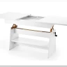 Стол-трансформер Halmar ERIKA 120 (белый)} заказать в Курске по цене 24 628 руб. с доставкой в Курск