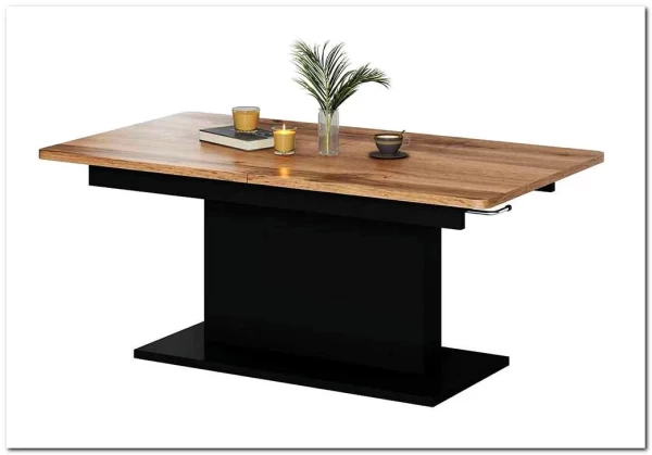 Стол-трансформер Halmar BUSETTI дуб вотан/черный мат} заказать в Курске по цене 58 339 руб. с доставкой в Курск