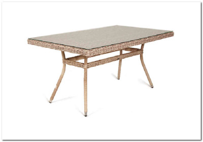 Латте плетеный стол из искусственного ротанга