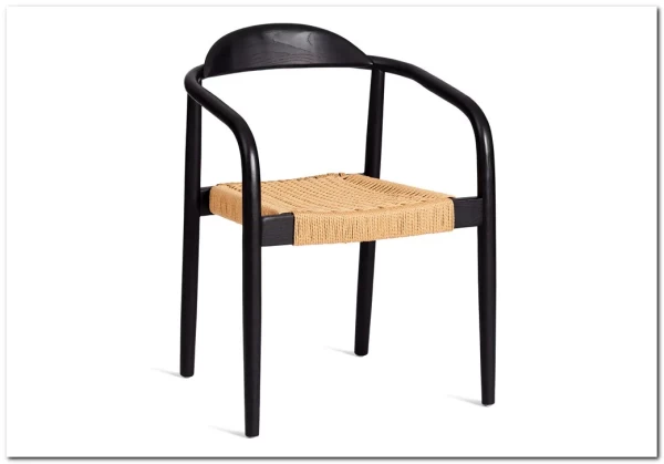 Стул MIDGARD дерево вяз/бечевка, черный} заказать в Курске по цене 16 992 руб. с доставкой в Курск