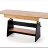 Стол-трансформер Halmar ERIKA 120 (дуб артизан/черный)} заказать в Курске по цене 24 628 руб. с доставкой в Курск