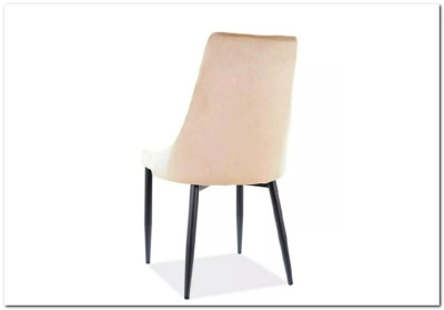 Стул кухонный TRIX B VELVET  Signal (бежевый/черный)