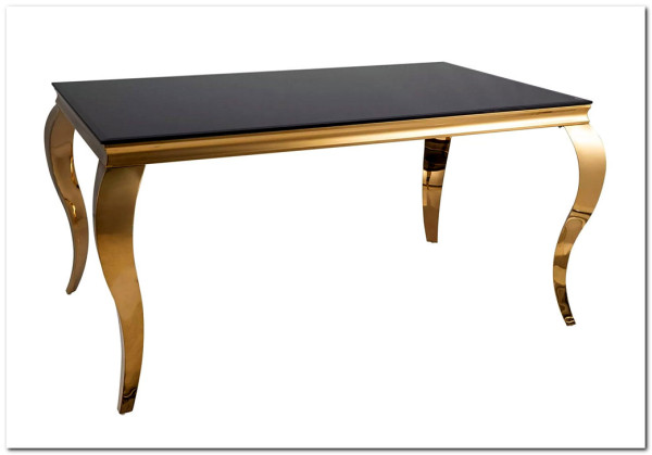 Стол обеденный Signal PRINCE 150 (черный/золотой)} заказать в Курске по цене 45 460 руб. с доставкой в Курск