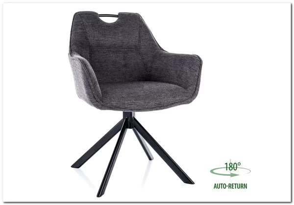 Стул кухонный Signal REMO Brego 18 (темно-серый/черный)} заказать в Курске по цене 18 362 руб. с доставкой в Курск