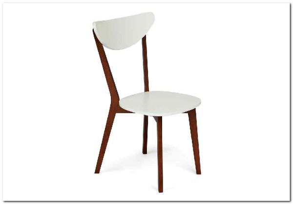 Стул жесткое сиденье MAXI (Макси) Белый + Коричневый} заказать в Курске по цене 6 150 руб. с доставкой в Курск