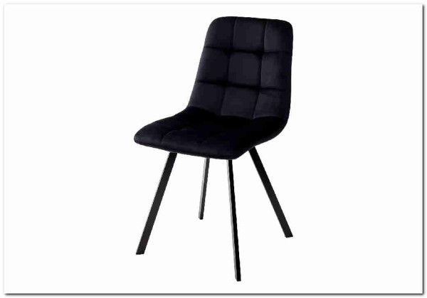Стул CHILLI SQUARE BLUVEL-19 черный, велюр / черный каркас} заказать в Курске по цене 4 050 руб. с доставкой в Курск