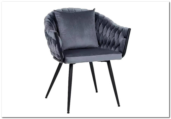 Стул кухонный Signal NUVO Velvet Bluvel 14 (серый/черный мат)} заказать в Курске по цене 25 014 руб. с доставкой в Курск