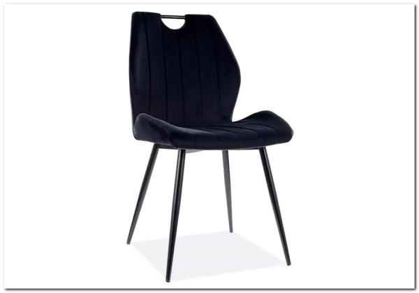 Стул кухонный ARCO VELVET  Signal (черный/черный)} заказать в Курске по цене 11 751 руб. с доставкой в Курск