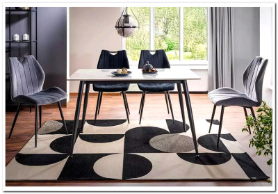 Стул кухонный ARCO VELVET  Signal (черный/черный)