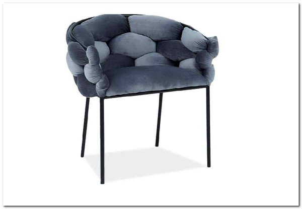 Стул кухонный Signal NORTE Velvet Bluvel 14 (серый/черный мат)} заказать в Курске по цене 25 964 руб. с доставкой в Курск