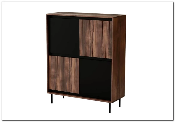 Комод Halmar SWING KM-2 (орех/черный)} заказать в Курске по цене 41 751 руб. с доставкой в Курск