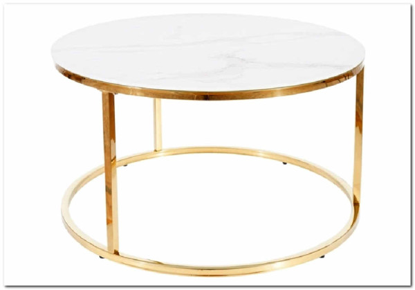 Стол журнальный Signal SABINE эффект белого мрамора/золотой} заказать в Курске по цене 28 979 руб. с доставкой в Курск