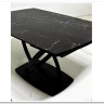Стол FOGGIA 140 KL-116 Черный мрамор матовый, итальянская керамика/ черный каркас} заказать в Курске по цене 79 840 руб. с доставкой в Курск
