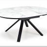 Стол обеденный Halmar VERTIGO раскладной (белый мрамор/черный)} заказать в Курске по цене 102 837 руб. с доставкой в Курск