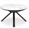 Стол обеденный Halmar VERTIGO раскладной (белый мрамор/черный)} заказать в Курске по цене 102 837 руб. с доставкой в Курск